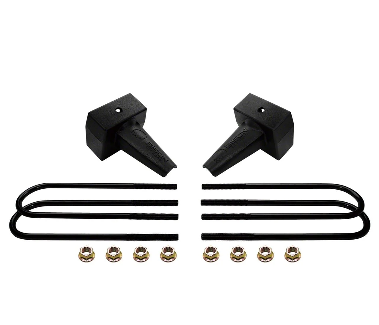 Bison Off-Road 5-Inch Rear Lift Block Kit for 2-Piece Driveshafts (11-26 F-250 Super Duty)