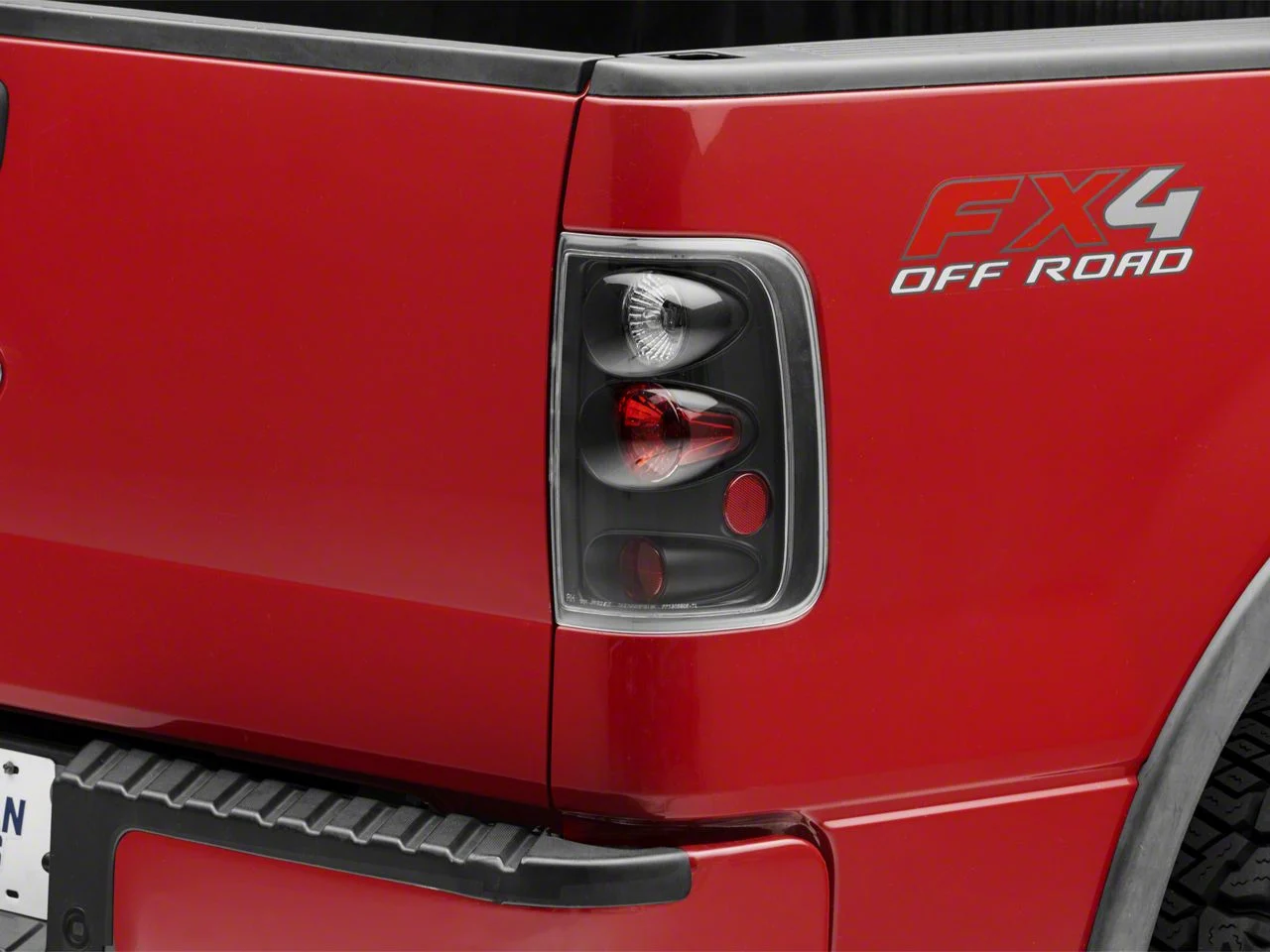 Altezza Tail Lights; Matte Black Housing; Clear Lens (04-08 F-150 Styleside)