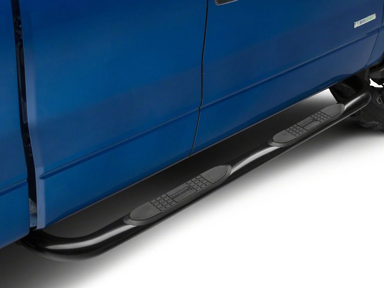 3-Inch Round Side Step Bars; Black (09-14 F-150 SuperCab, SuperCrew)