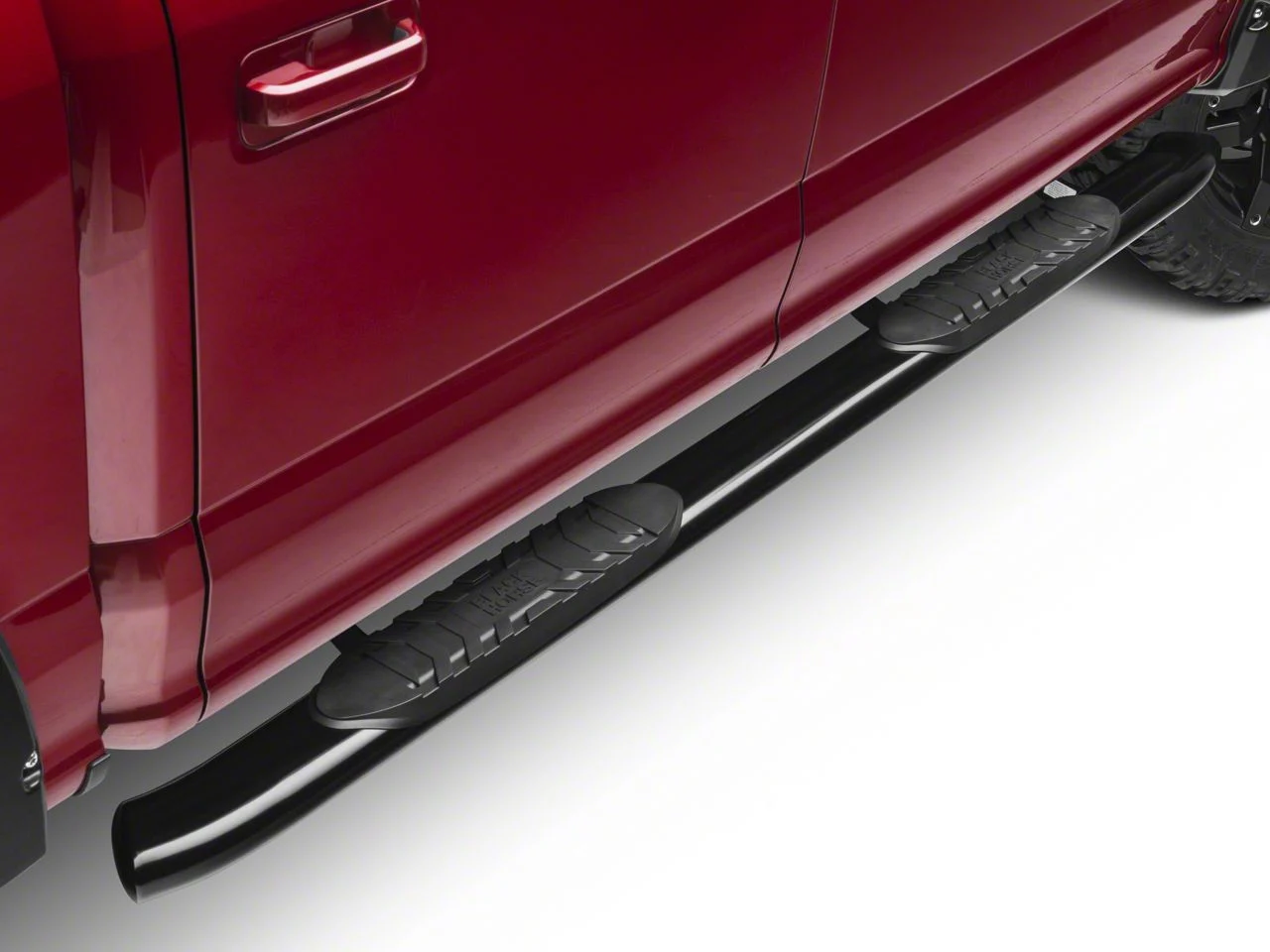5-Inch Extreme Side Step Bars; Black (15-26 F-150 SuperCab, SuperCrew)