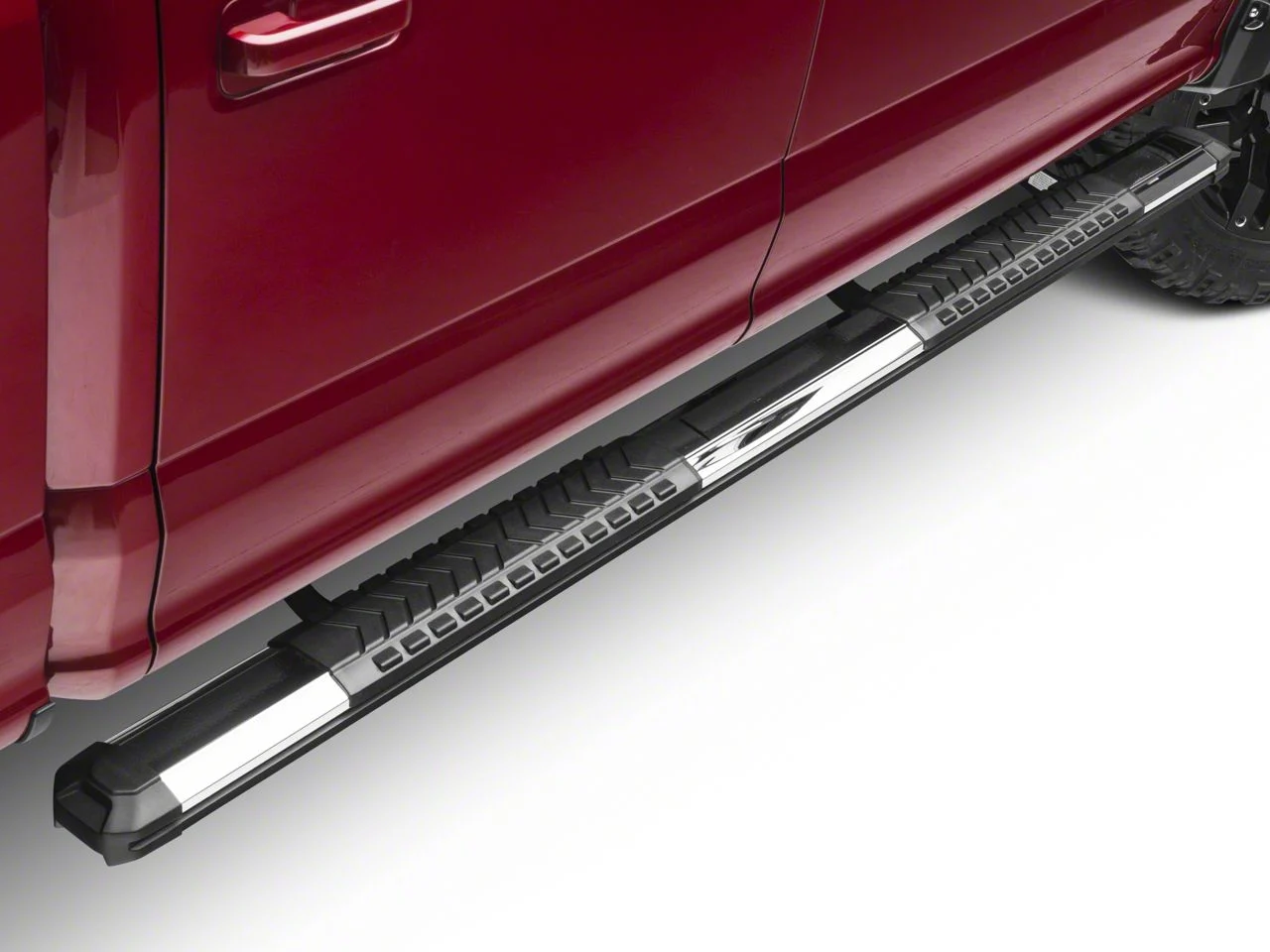 Cutlass Running Boards; Polished Aluminum (15-26 F-150 SuperCab, SuperCrew)