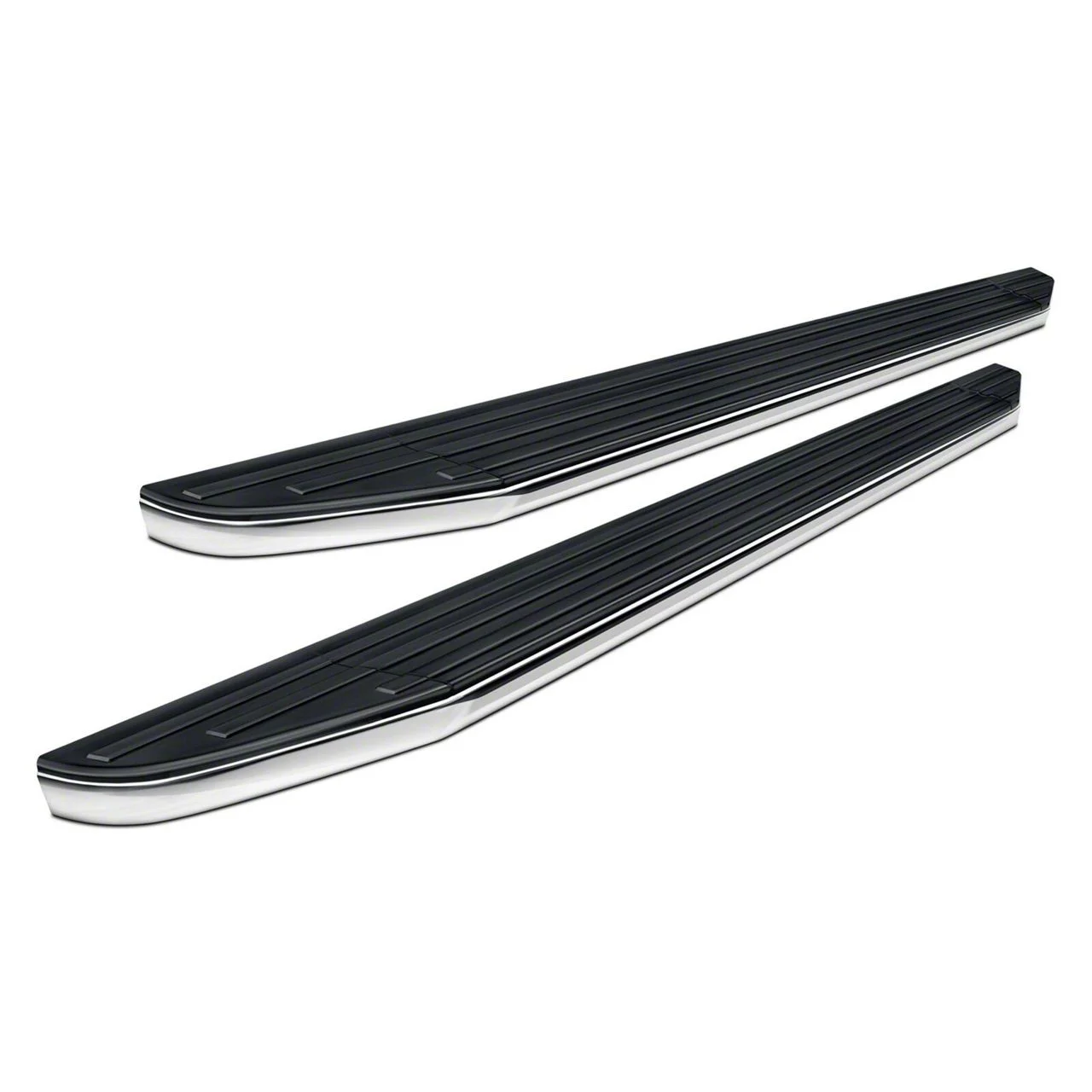 Premium Running Boards; Black (17-26 F-350 Super Duty SuperCab)