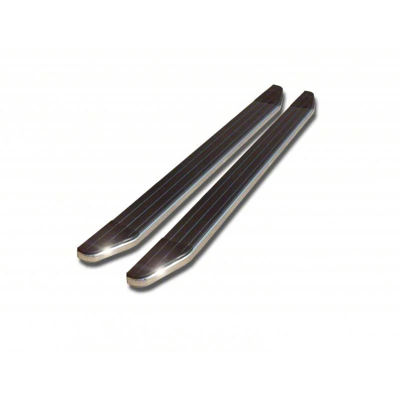 Running Boards; Black Aluminum; 5-Inch Step (11-16 F-350 Super Duty SuperCab)