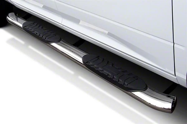 5-Inch Extreme Side Step Bars; Stainless Steel (17-26 F-350 Super Duty SuperCrew)