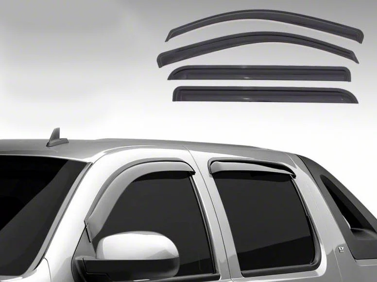 Rain Guards; Smoke (09-14 RAM 1500 Quad Cab)