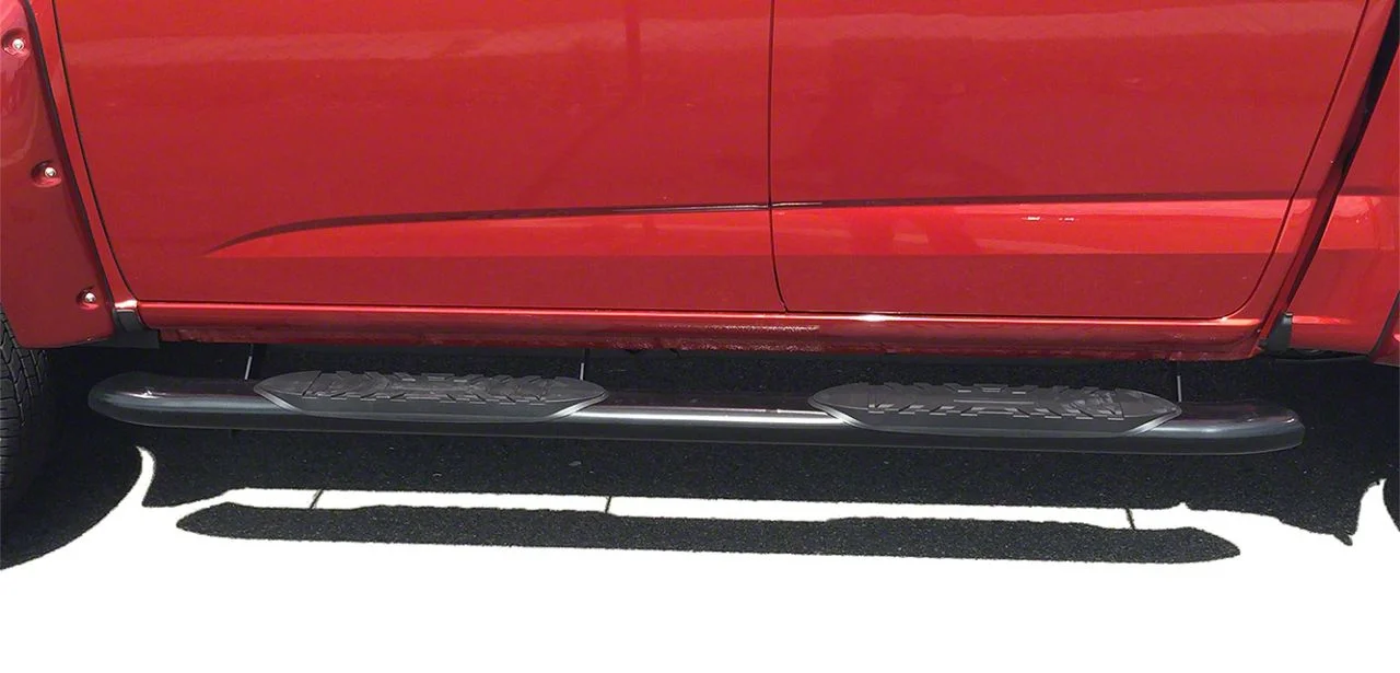 5-Inch Extreme Side Step Bars; Black (17-26 F-250 Super Duty SuperCab)
