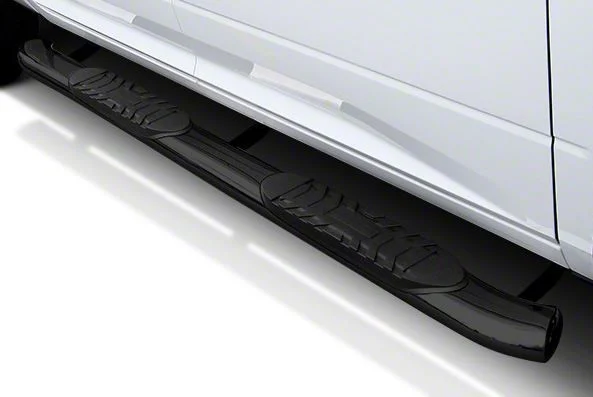5-Inch Extreme Side Step Bars; Black (17-26 F-250 Super Duty SuperCrew)