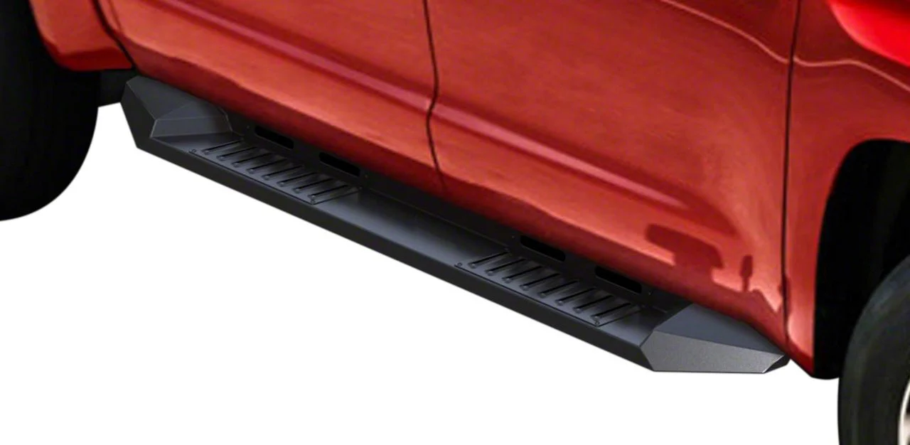 Armour Running Boards; Black (17-26 F-250 Super Duty SuperCrew)