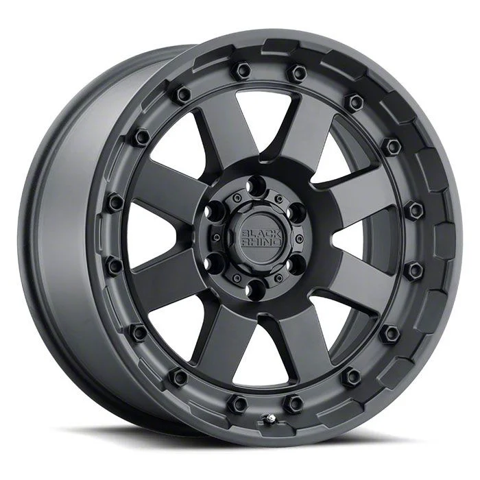Black Rhino Cleghorn Matte Black 6-Lug Wheel; 17x8.5; 12mm Offset (15-20 Tahoe)