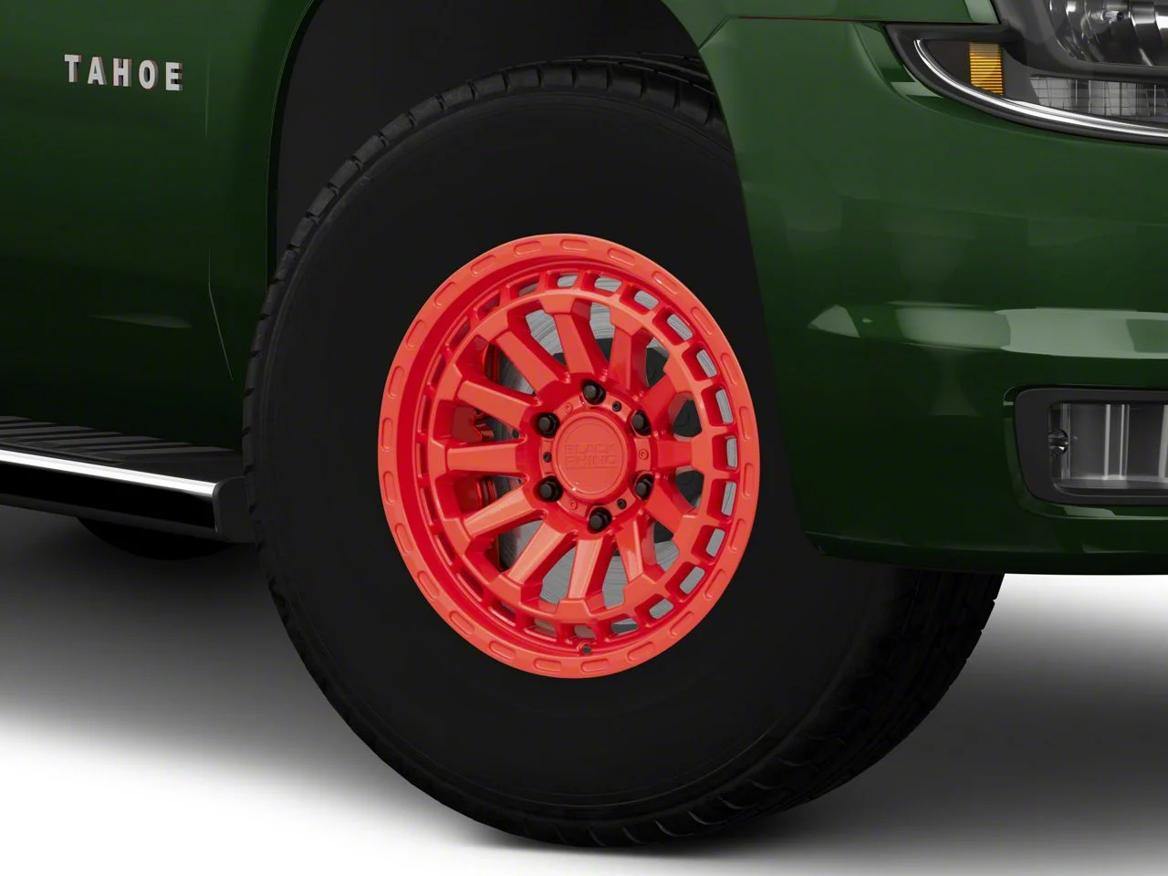 Black Rhino Raid Gloss Red 6-Lug Wheel; 17x8.5; 0mm Offset (15-20 Tahoe)