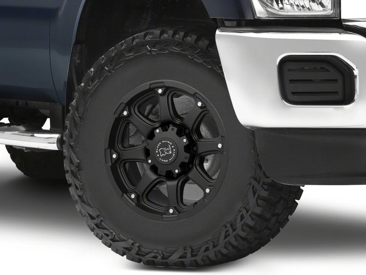Black Rhino Glamis Matte Black 8-Lug Wheel; 17x9; 12mm Offset (11-16 F-350 Super Duty SRW)