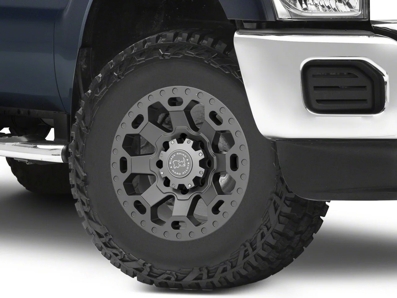 Black Rhino Warlord Matte Gunmetal 8-Lug Wheel; 17x9; -12mm Offset (11-16 F-350 Super Duty SRW)