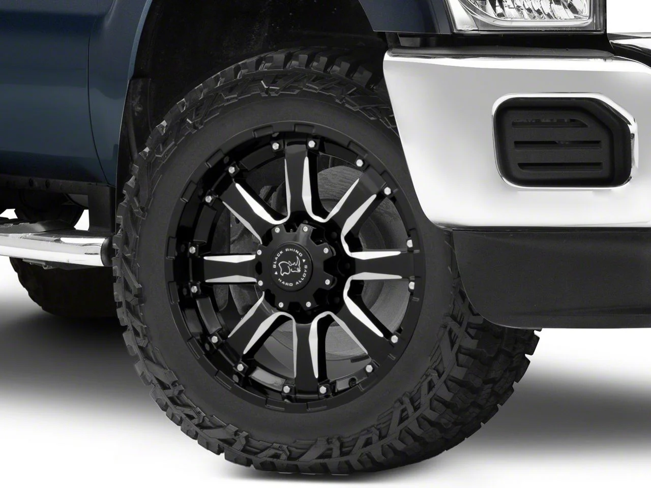 Black Rhino Sierra Gloss Black Milled 8-Lug Wheel; 20x9; 12mm Offset (11-16 F-250 Super Duty)