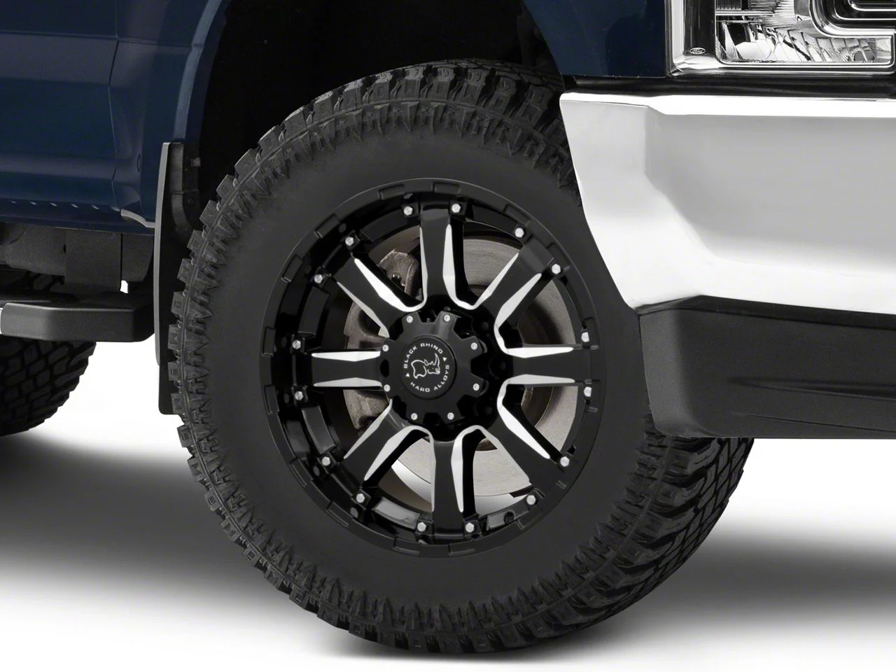 Black Rhino Sierra Gloss Black Milled 8-Lug Wheel; 20x9; 12mm Offset (17-22 F-250 Super Duty)