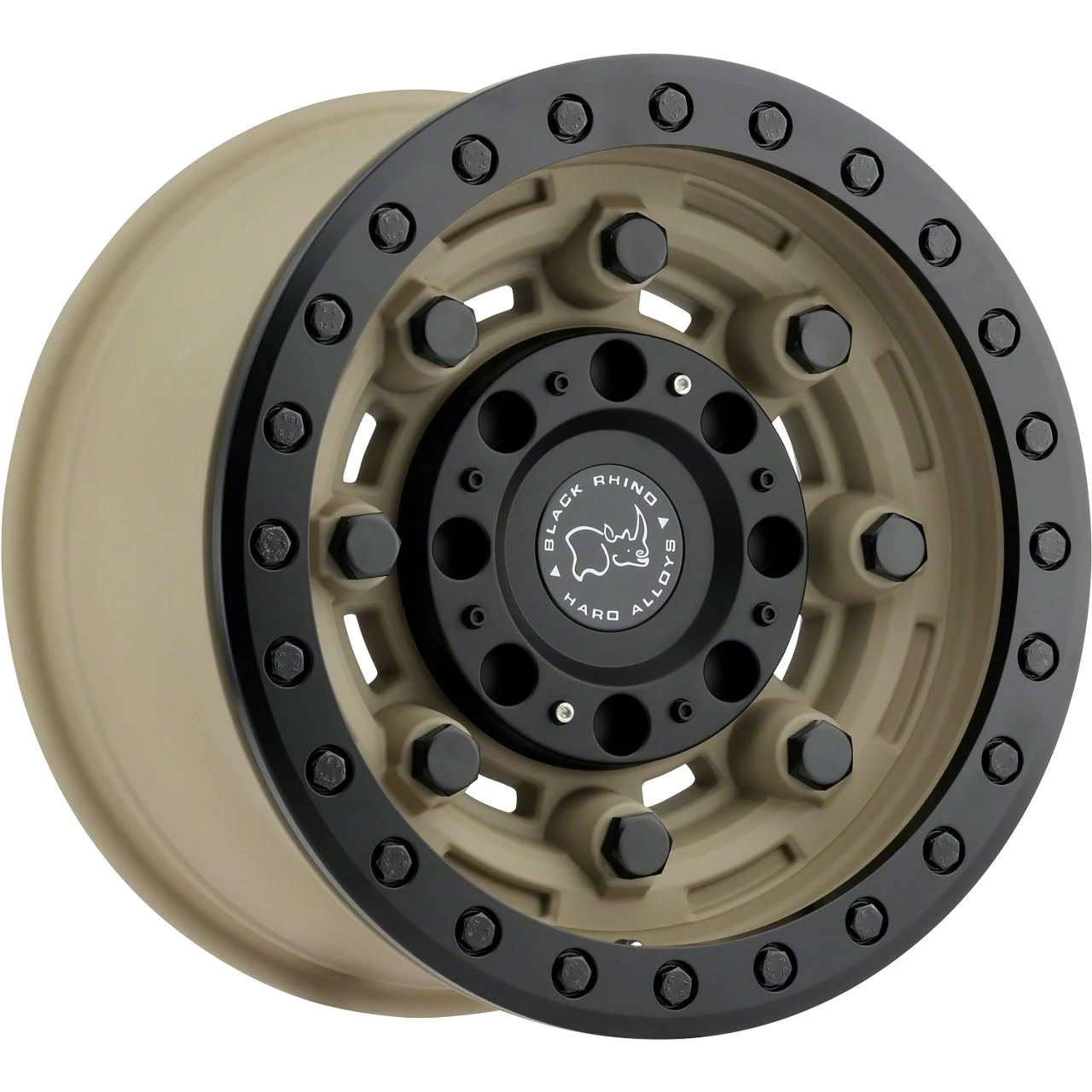 Black Rhino Garrison Beadlock Desert with Matte Black 6-Lug Wheel; 17x8.5; 0mm Offset (21-26 F-150)