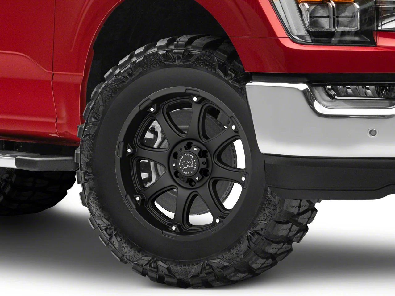 Black Rhino Glamis Matte Black 6-Lug Wheel; 18x9; -12mm Offset (21-26 F-150)
