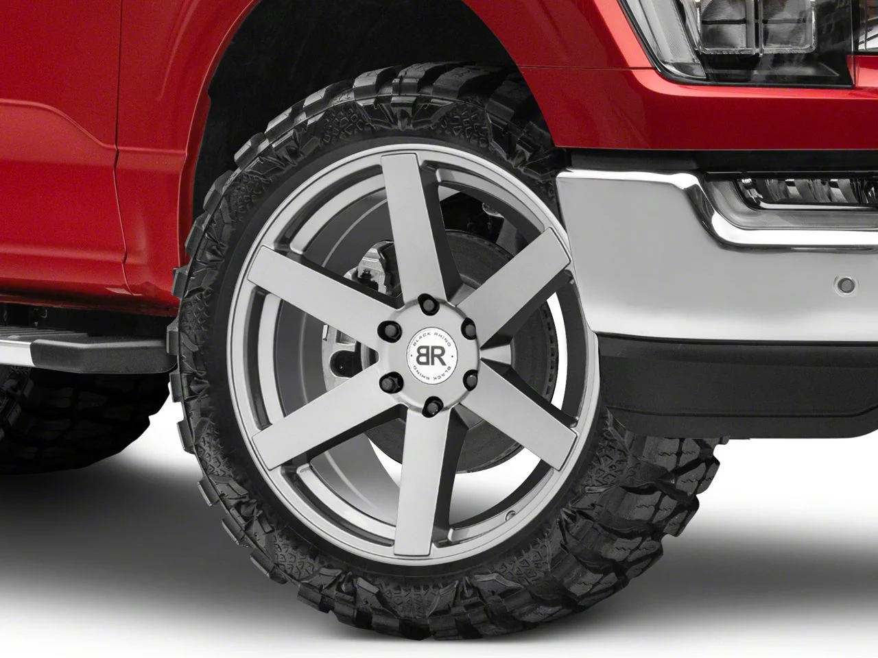Black Rhino Karoo Gloss Gunmetal 6-Lug Wheel; 24x10; 30mm Offset (21-26 F-150)