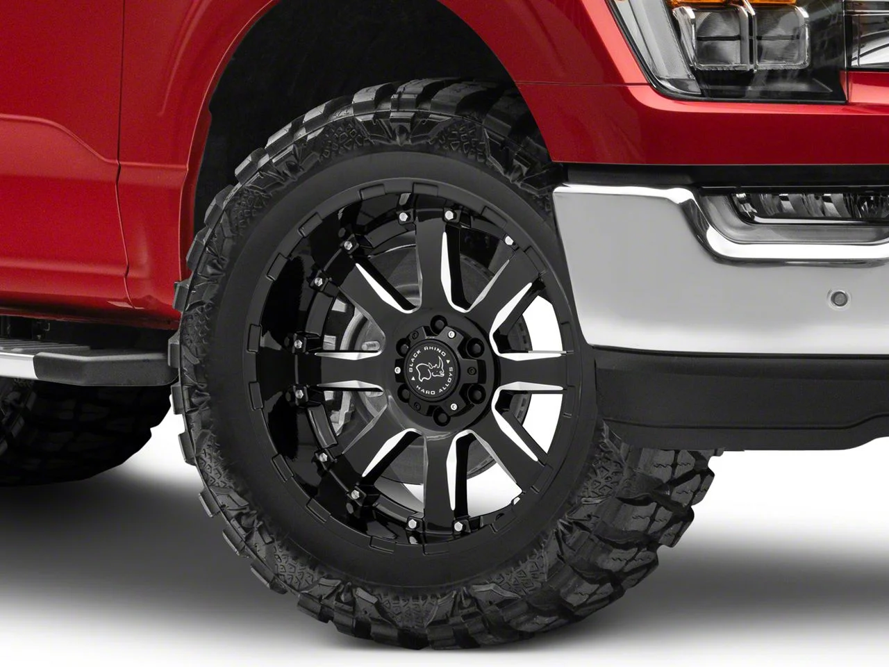 Black Rhino Sierra Gloss Black Milled 6-Lug Wheel; 20x10; 0mm Offset (21-26 F-150)