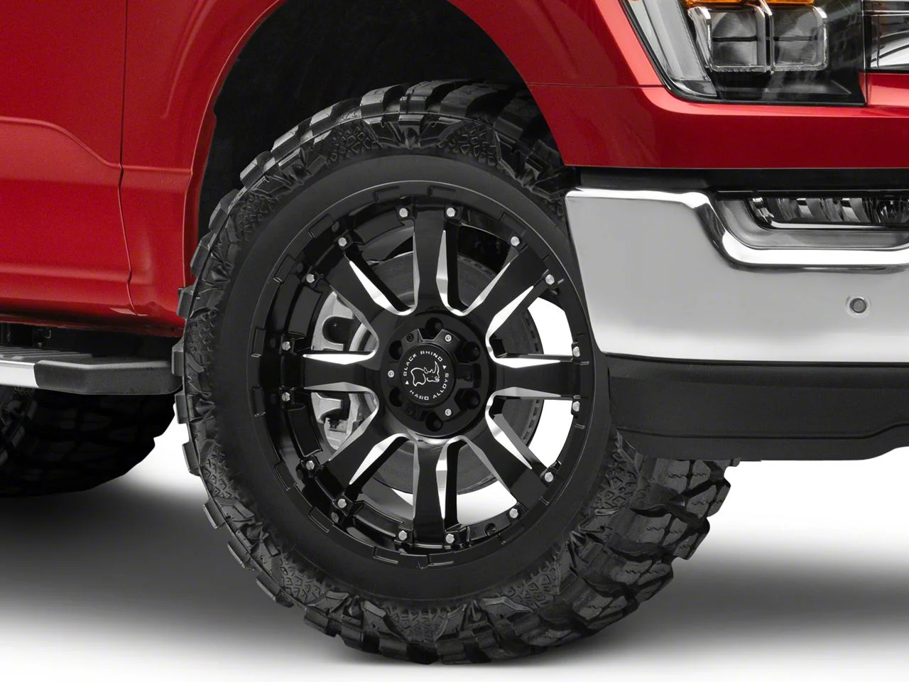 Black Rhino Sierra Gloss Black Milled 6-Lug Wheel; 20x9; 12mm Offset (21-26 F-150)