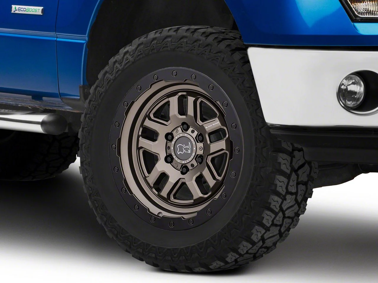 Black Rhino Barstow Matte Bronze with Matte Black Lip 6-Lug Wheel; 20x9.5; 12mm Offset (09-14 F-150)