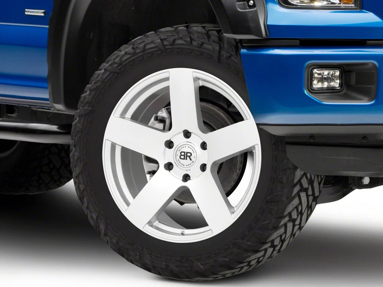 Black Rhino Everest Silver 6-Lug Wheel; 22x9.5; 30mm Offset (15-20 F-150)