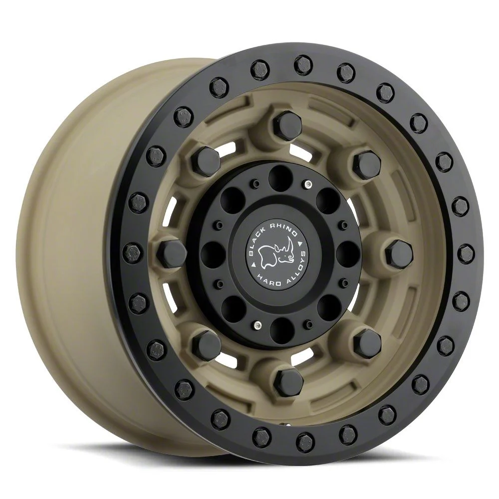 Black Rhino Garrison Beadlock Desert with Matte Black 6-Lug Wheel; 17x8.5; 0mm Offset (04-08 F-150)