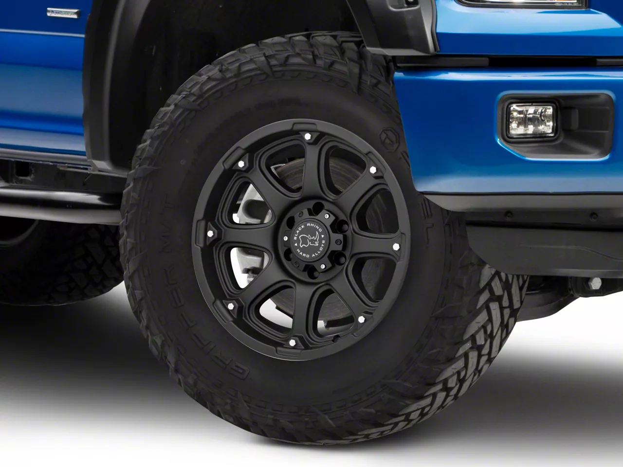 Black Rhino Glamis Matte Black 6-Lug Wheel; 18x9; -12mm Offset (15-20 F-150)