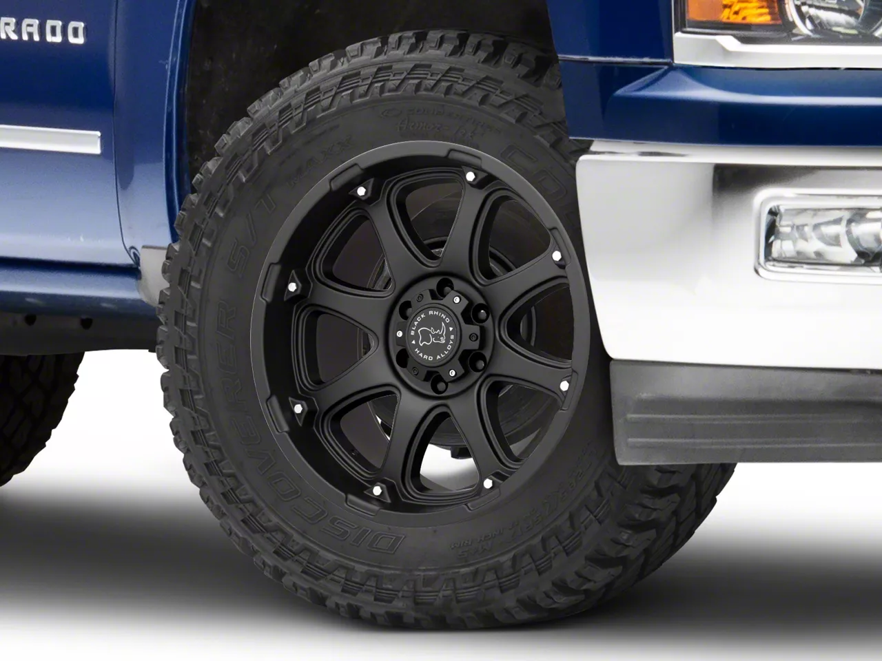 Black Rhino Glamis Matte Black 6-Lug Wheel; 20x12; -44mm Offset (14-18 Silverado 1500)