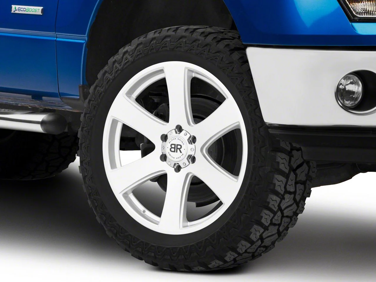 Black Rhino Haka Silver Machined 6-Lug Wheel; 22x9.5; 30mm Offset (09-14 F-150)