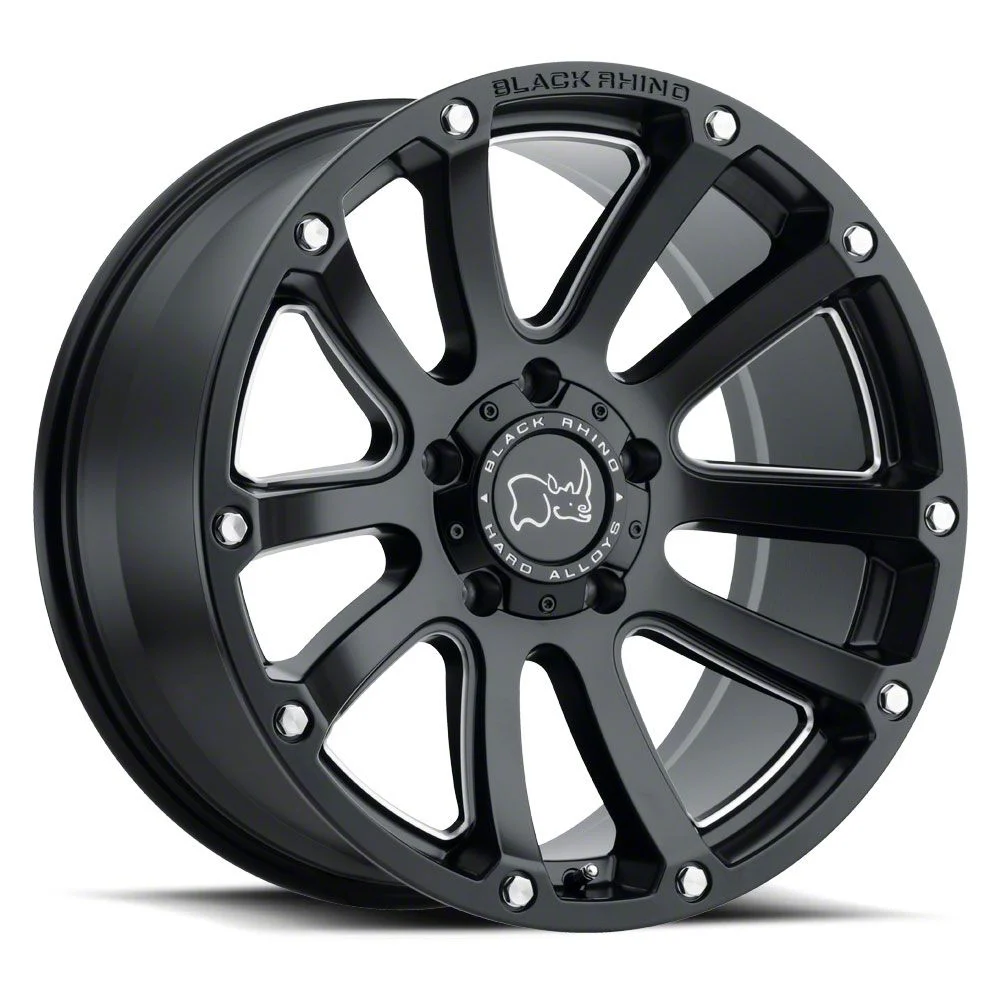 Black Rhino Highland Matte Black 5-Lug Wheel; 18x9.5; 0mm Offset (09-18 RAM 1500)