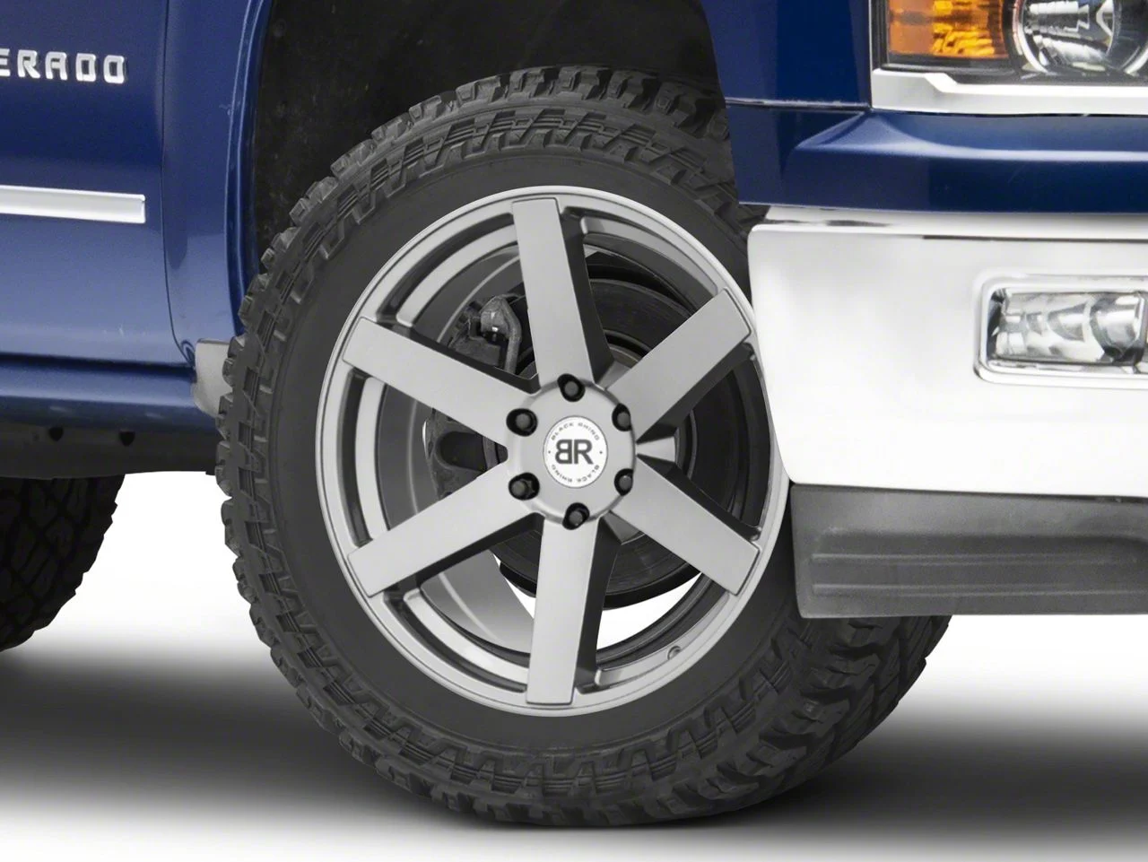 Black Rhino Karoo Gloss Gunmetal 6-Lug Wheel; 22x10; 20mm Offset (14-18 Silverado 1500)