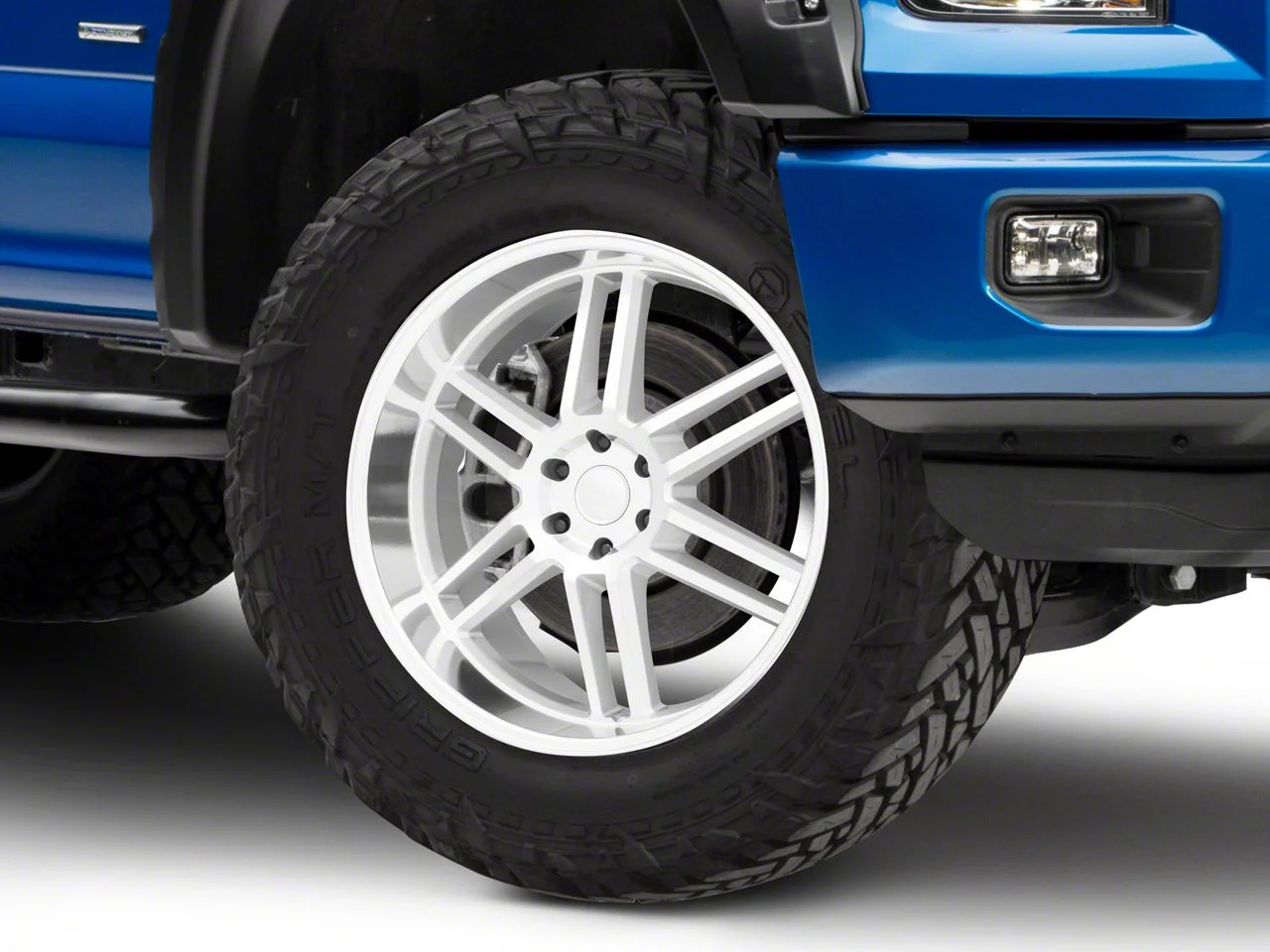 Black Rhino Katavi Silver 6-Lug Wheel; 24x10; 30mm Offset (15-20 F-150)