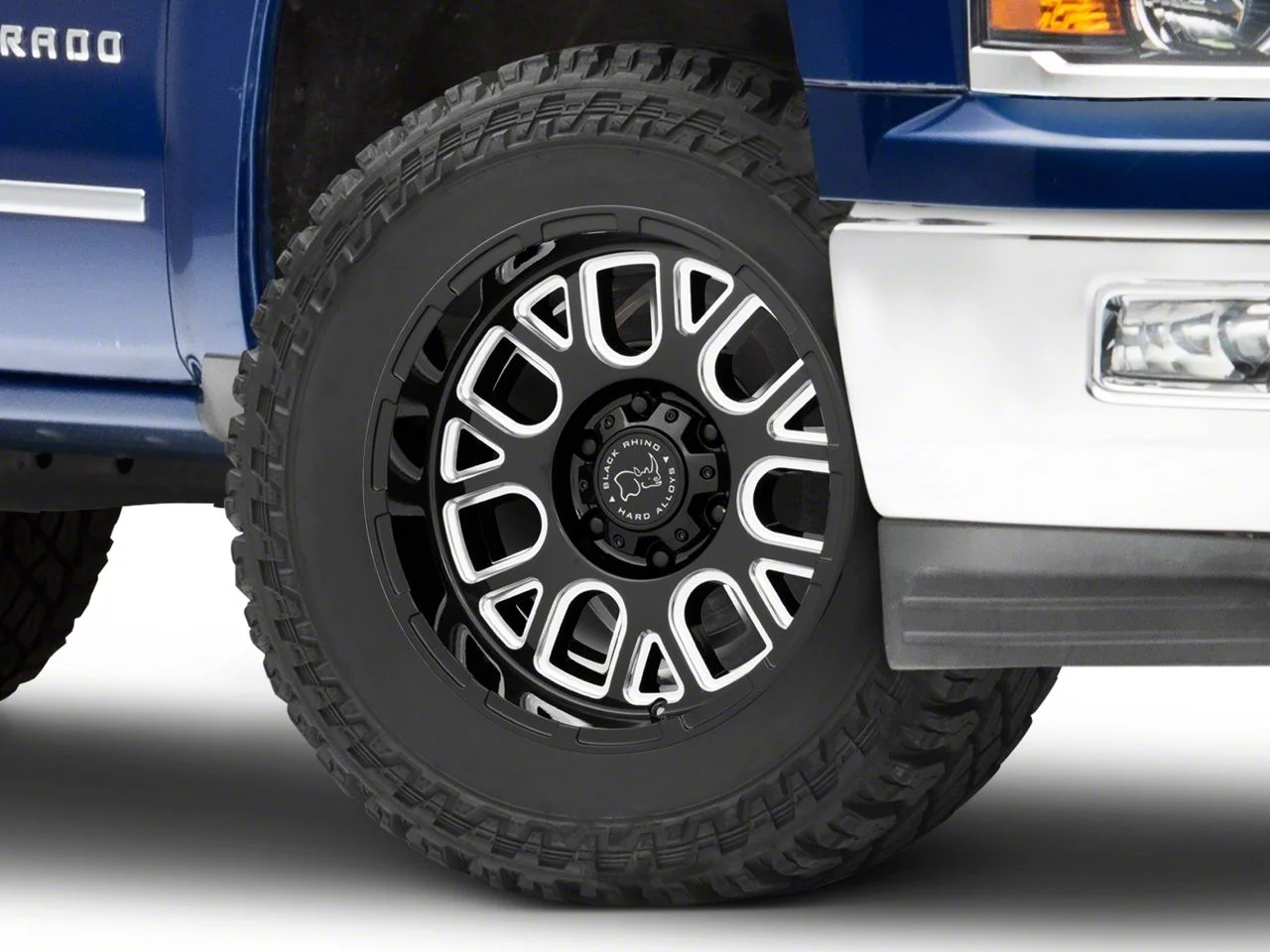 Black Rhino Pismo Gloss Black Milled 6-Lug Wheel; 20x9.5; 6mm Offset (14-18 Silverado 1500)