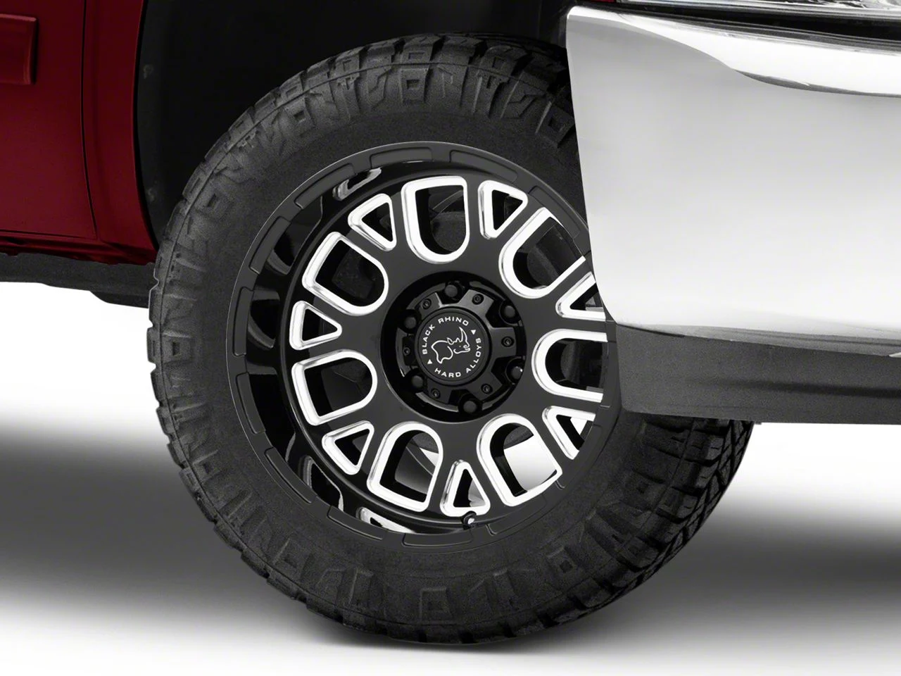 Black Rhino Pismo Gloss Black Milled 6-Lug Wheel; 20x9.5; 6mm Offset (07-13 Silverado 1500)