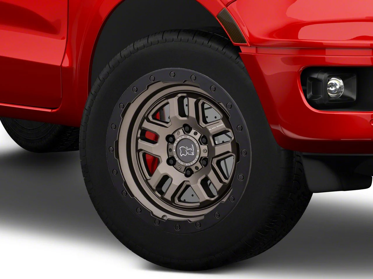 Black Rhino Barstow Matte Bronze with Matte Black Lip 6-Lug Wheel; 20x9.5; -18mm Offset (19-23 Ranger)