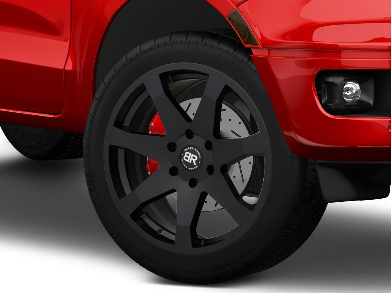 Black Rhino Mozambique Matte Black 6-Lug Wheel; 22x9.5; 25mm Offset (19-23 Ranger)