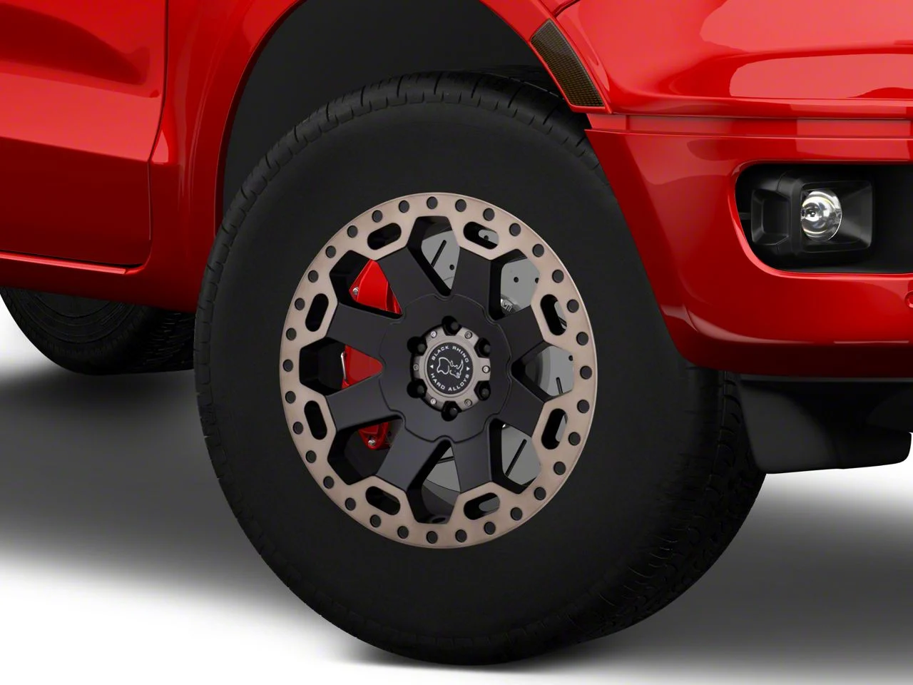 Black Rhino Warlord Matte Black with Machined Dark Tint Lip 6-Lug Wheel; 17x9; 12mm Offset (19-23 Ranger)