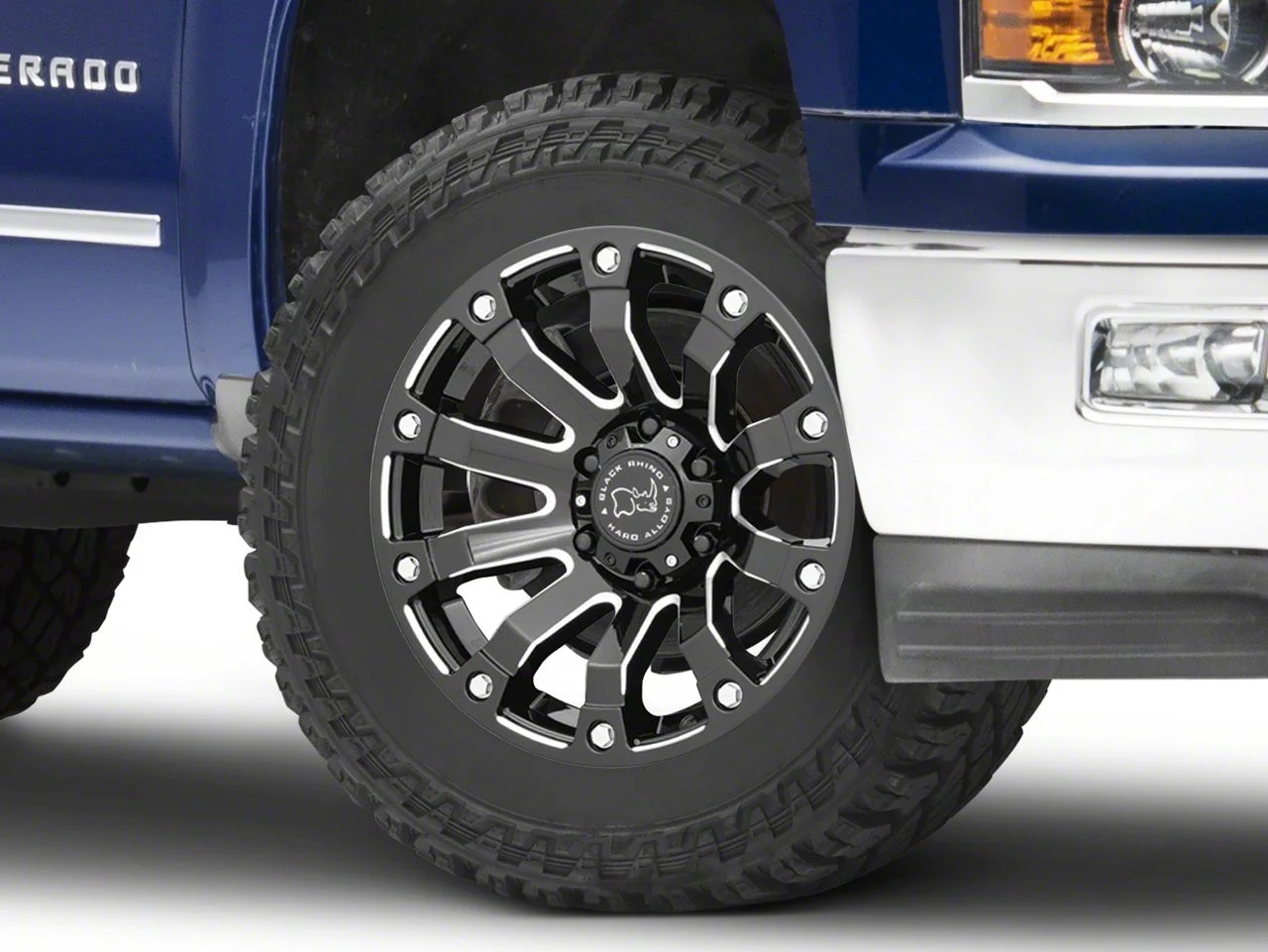 Black Rhino Selkirk Gloss Black Milled 6-Lug Wheel; 20x9; 12mm Offset (14-18 Silverado 1500)