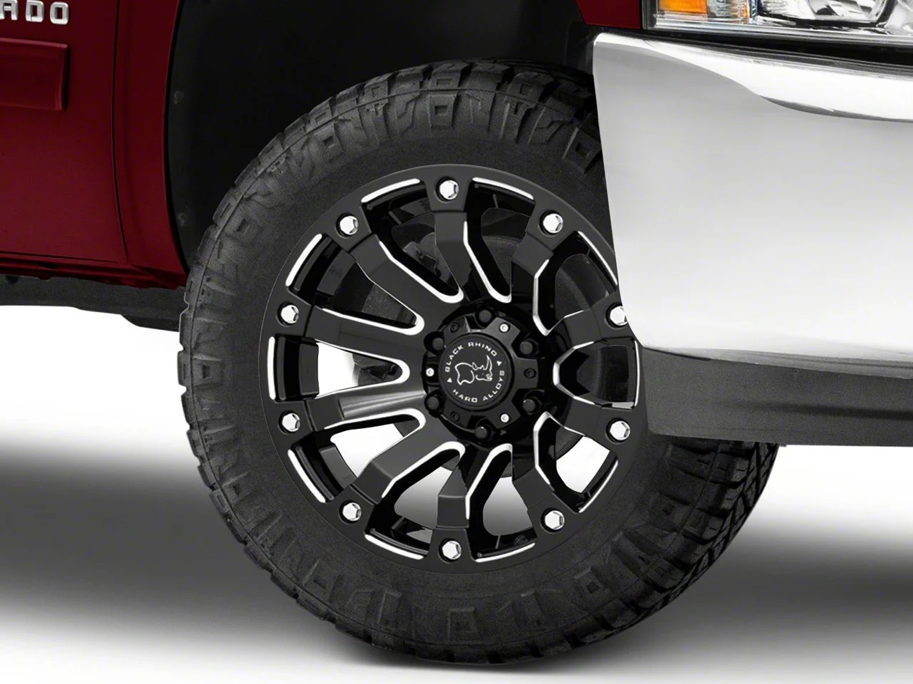 Black Rhino Selkirk Gloss Black Milled 6-Lug Wheel; 20x9; 12mm Offset (07-13 Silverado 1500)