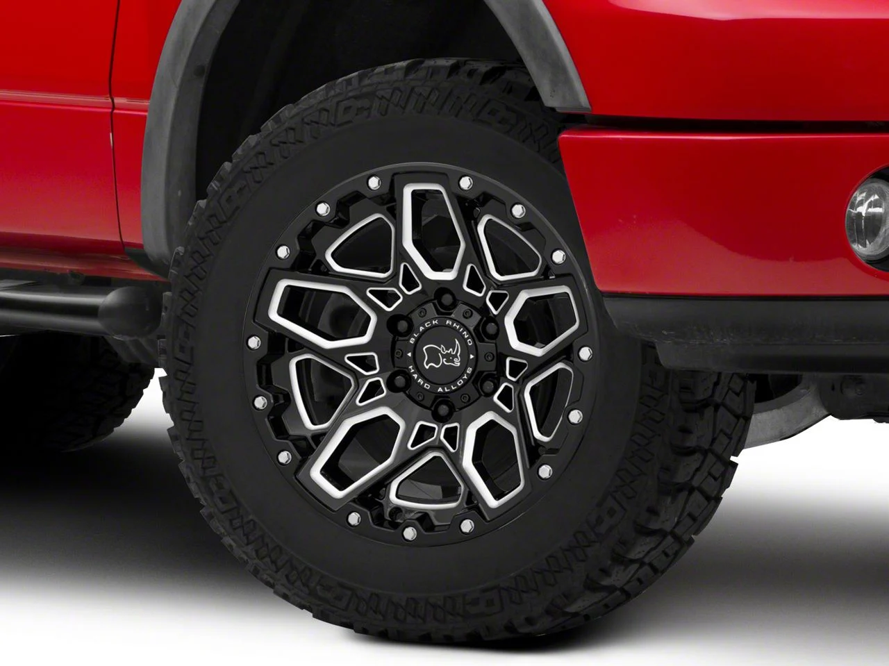 Black Rhino Shrapnel Gloss Black Milled 6-Lug Wheel; 20x9.5; 12mm Offset (04-08 F-150)