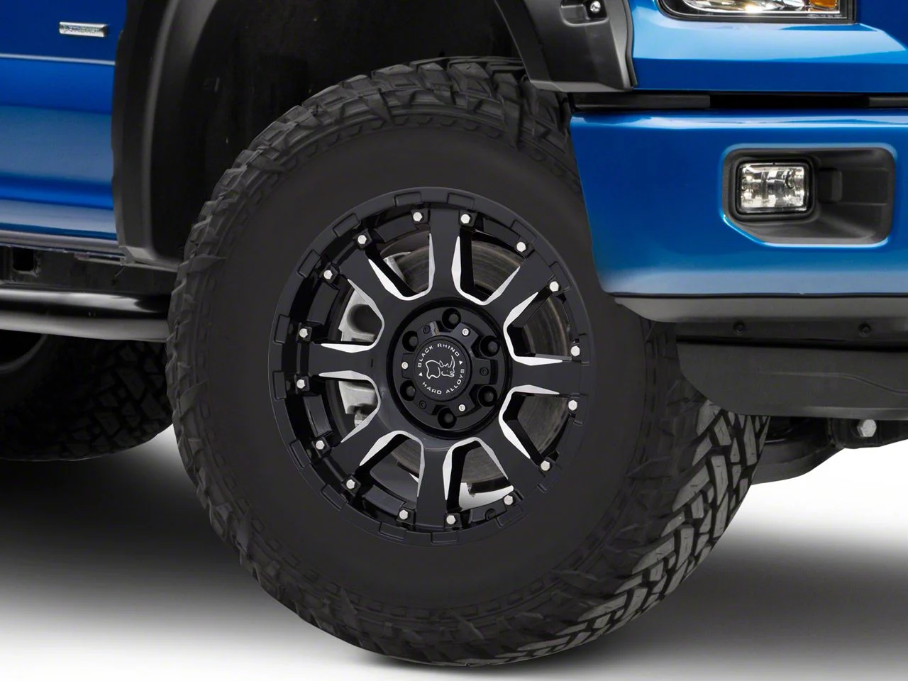 Black Rhino Sierra Gloss Black Milled 6-Lug Wheel; 18x9; 12mm Offset (15-20 F-150)