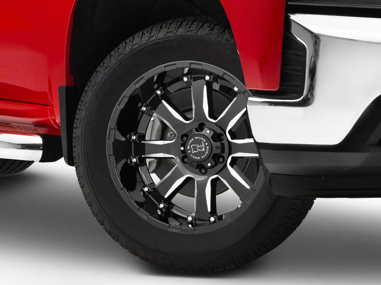 Black Rhino Sierra Gloss Black Milled 6-Lug Wheel; 20x9; 12mm Offset (19-26 Silverado 1500)