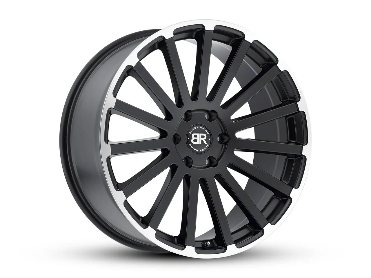 Black Rhino Spear Matte Black Machined 6-Lug Wheel; 20x9; 15mm Offset (14-18 Sierra 1500)