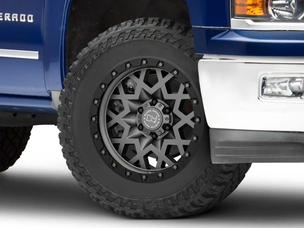 Black Rhino Sprocket Matte Gunmetal with Gloss Black Face 6-Lug Wheel; 20x9.5; -18mm Offset (14-18 Silverado 1500)