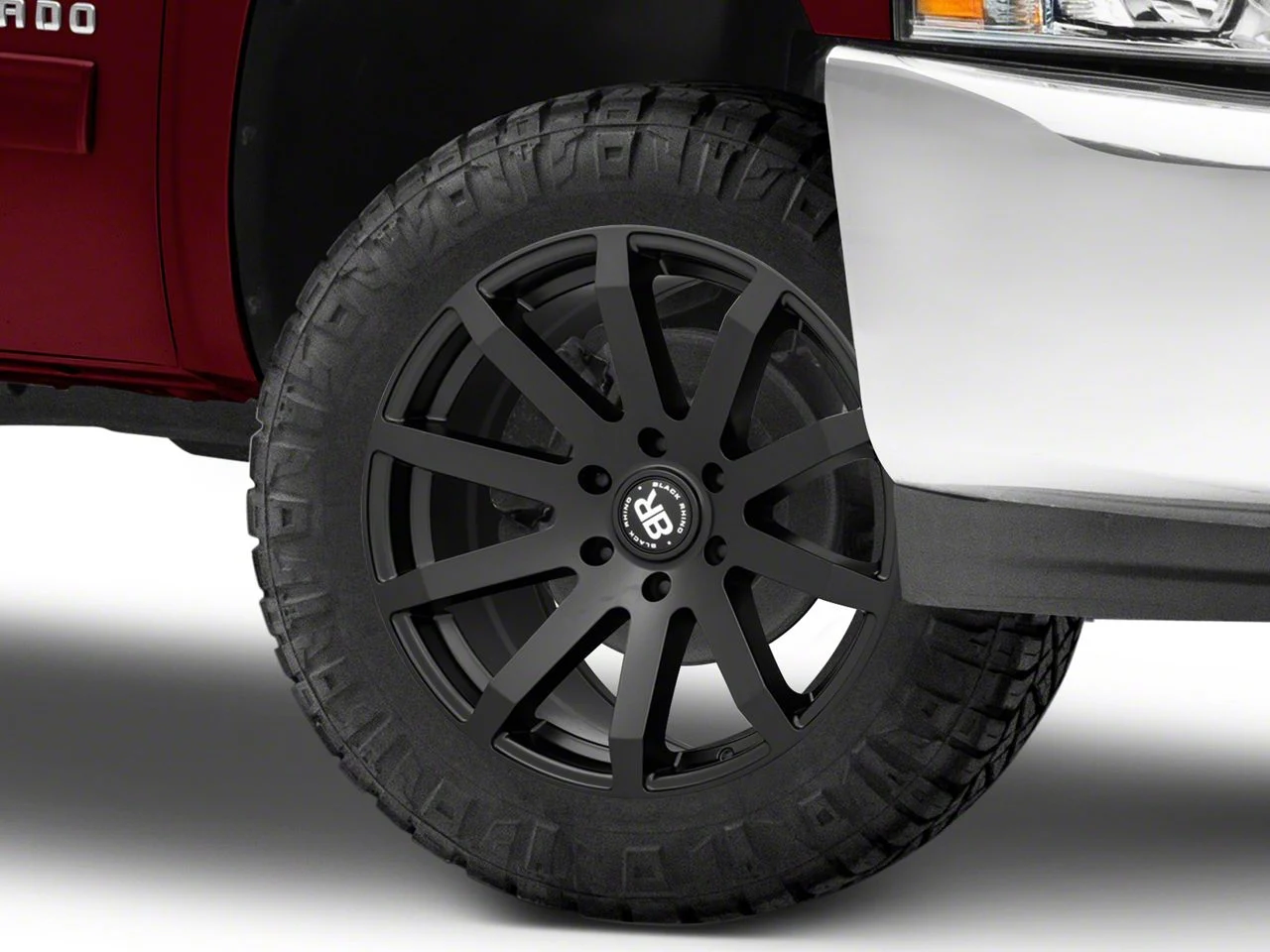 Black Rhino Traverse Matte Black 6-Lug Wheel; 20x9; 15mm Offset (07-13 Silverado 1500)