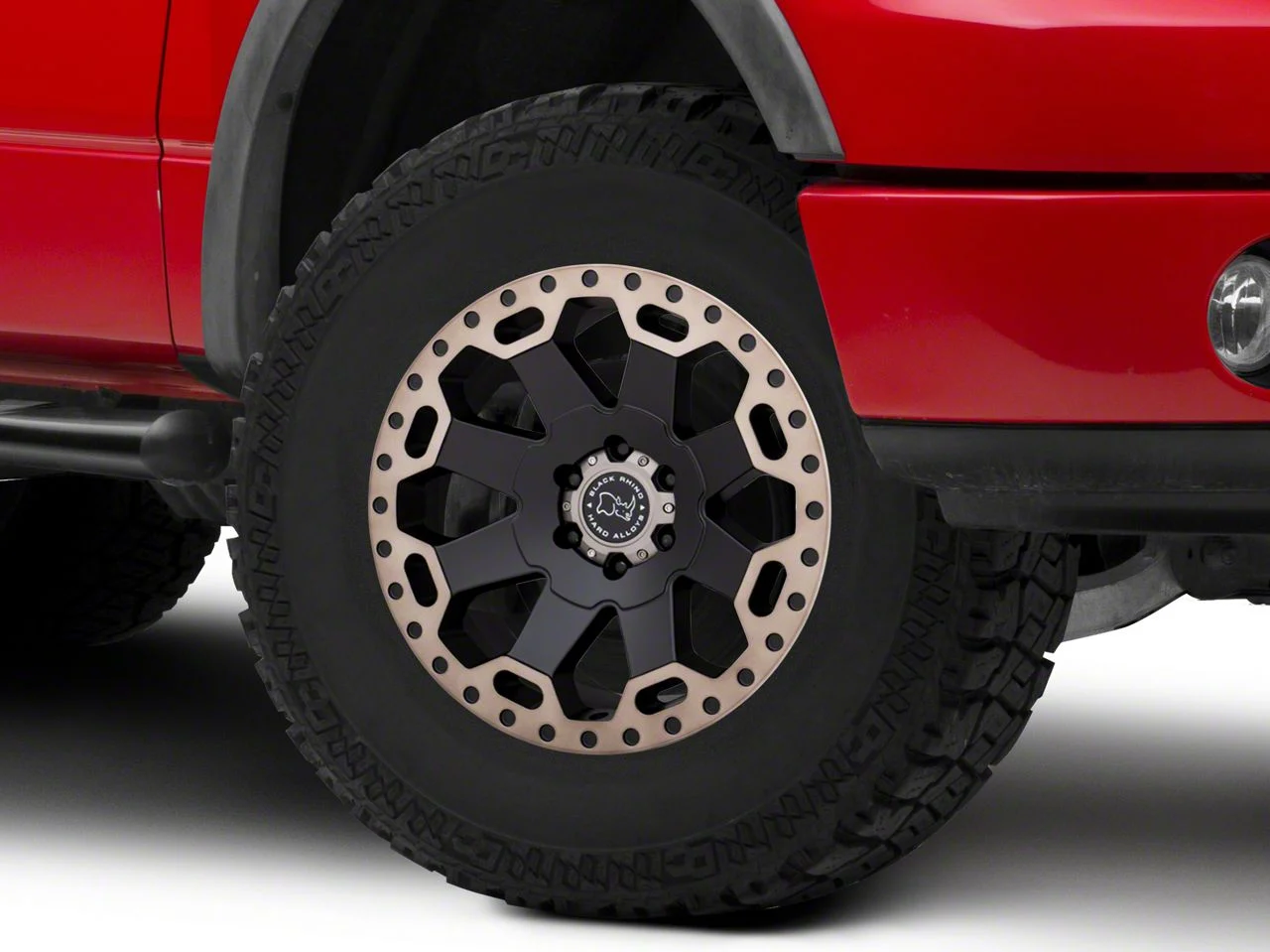 Black Rhino Warlord Matte Black with Machined Dark Tint Lip 6-Lug Wheel; 17x9; 12mm Offset (04-08 F-150)