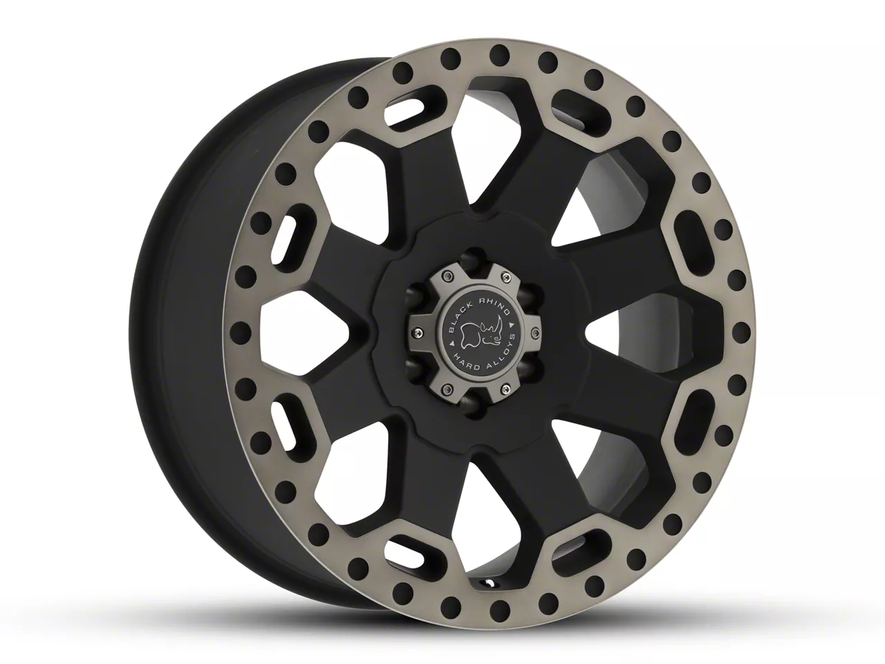 Black Rhino Warlord Matte Black with Machined Dark Tint Lip 5-Lug Wheel; 17x9; 0mm Offset (09-18 RAM 1500)