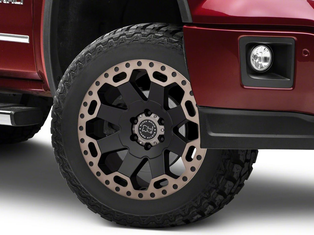 Black Rhino Warlord Matte Black with Machined Dark Tint Lip 6-Lug Wheel; 20x9; 12mm Offset (14-18 Sierra 1500)