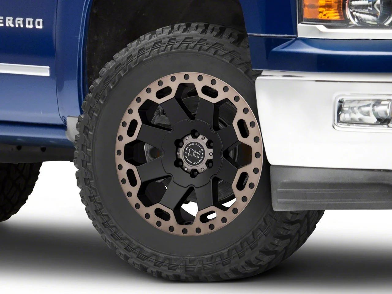 Black Rhino Warlord Matte Black with Machined Dark Tint Lip 6-Lug Wheel; 20x9; 12mm Offset (14-18 Silverado 1500)