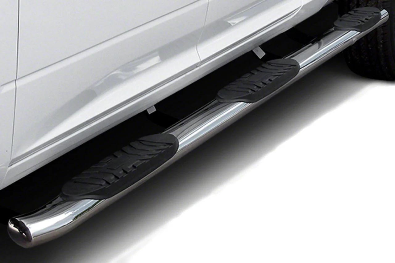 5-Inch Extreme Wheel-to-Wheel Side Step Bars; Stainless Steel (11-16 F-250 Super Duty SuperCrew w/ 6-3/4-Foot Bed)